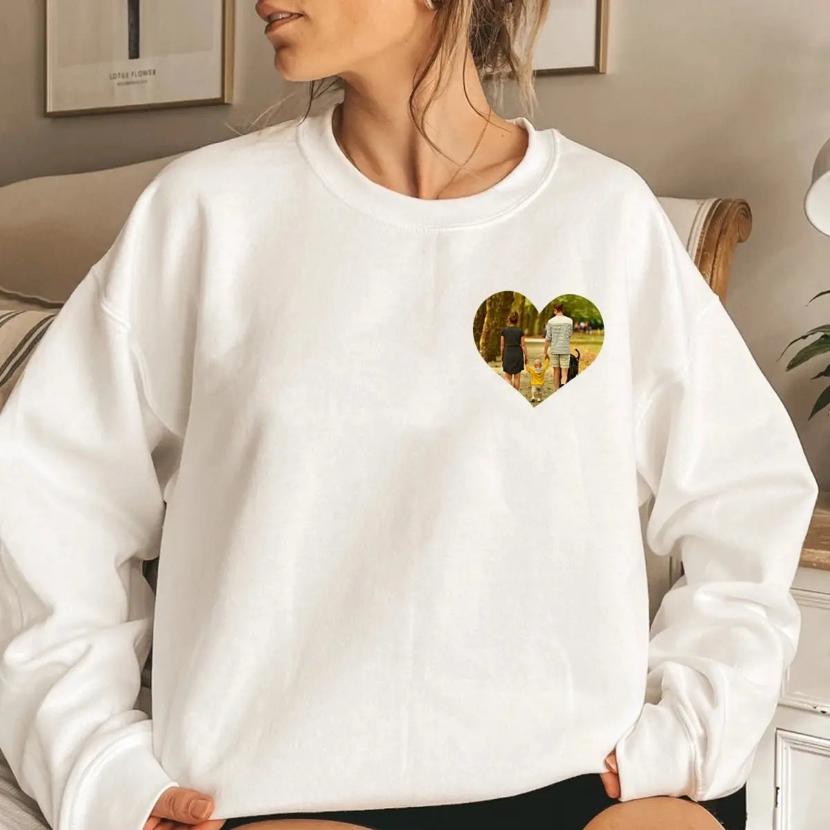 Personalised Family Photo Sweater, Mum Sweater, Mum Gift, Custom Mother's Day Gift, Photo Jumper, Family Photo Gift, - Amy Lucy