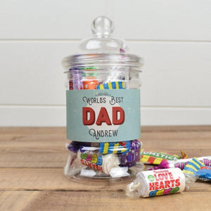 Personalised Father's Day Gift, Father's Day Sweets, Best Dad Gift, Sweet Jar, Gift for Him, Granddad Sweet Jar, Dads Sweets, Sweet Jar - Amy Lucy