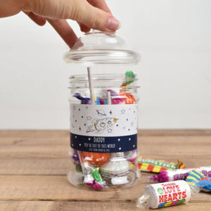 Personalised Father's Day Gift, Father's Day Sweets, Kids Name Daddy Gift, Sweet Jar, Gift for Him, Granddad Sweet Jar, Dads Sweets, Jar - Amy Lucy