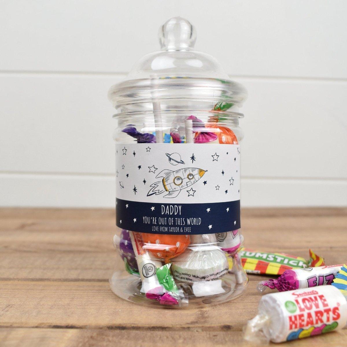 Personalised Father's Day Gift, Father's Day Sweets, Kids Name Daddy Gift, Sweet Jar, Gift for Him, Granddad Sweet Jar, Dads Sweets, Jar - Amy Lucy
