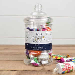 Personalised Father's Day Gift, Father's Day Sweets, Kids Name Daddy Gift, Sweet Jar, Gift for Him, Granddad Sweet Jar, Dads Sweets, Jar - Amy Lucy