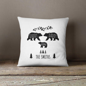 Personalised Fathers Day Cushion, Family Cushion, Dad Gift Family Cushion, Family Gift, Dad Sentimental Gift, Daddy Bear Gifts, Gift for Dad - Amy Lucy
