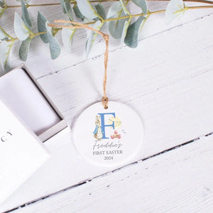 Personalised First Easter Keepsake, First Easter Decoration, First Easter Ceramic Ornament, Eater Gift, Easter Decoration, Baby First Eater - Amy Lucy
