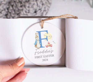 Personalised First Easter Keepsake, First Easter Decoration, First Easter Ceramic Ornament, Eater Gift, Easter Decoration, Baby First Eater - Amy Lucy