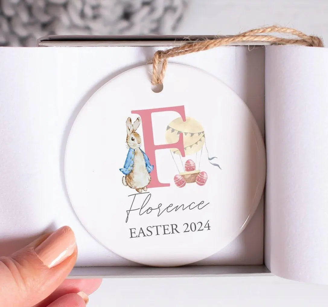 Personalised First Easter Keepsake, First Easter Decoration, First Easter Ceramic Ornament, Eater Gift, Easter Decoration, Baby First Eater - Amy Lucy