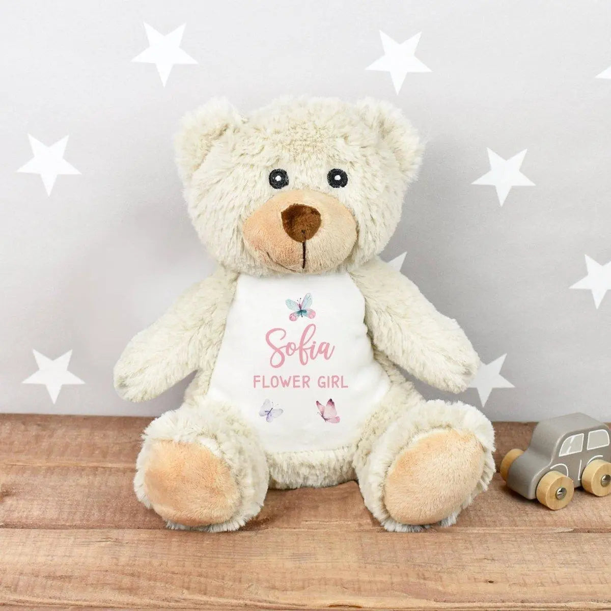 Personalised flower girl teddy online