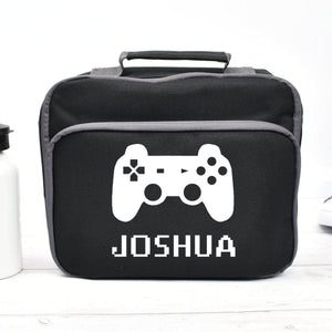 Personalised Gamer Lunch Bag, Gaming School Lunch Bag, Kids Gamer Cooler Bag, Boys School Lunch Bag Children Student, Back To School - Amy Lucy