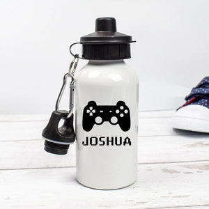 Personalised Gamer Water Bottle, Gaming School Bottle, Kids Gamer Drink Bottle, Boys School Flask, Kids Children Student Drinks Cup, - Amy Lucy