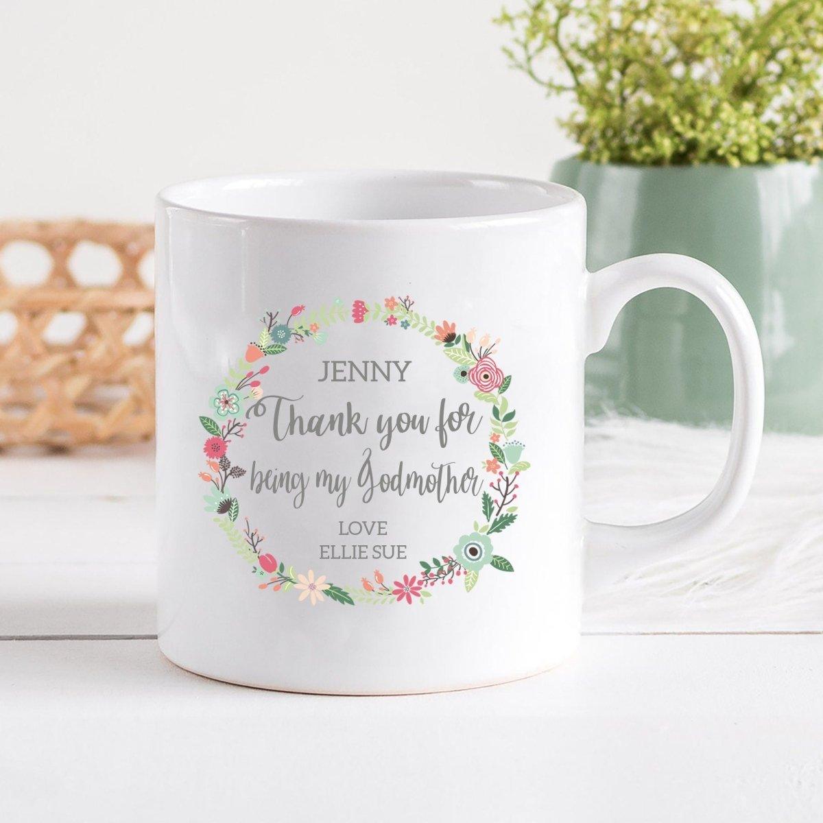 Personalised Godmother Gift, Will You Be My Godmother Mug, Godparents Mug Custom Gift, Godmother Gift, Enamel Mug, Personalised Mug, For Her - Amy Lucy