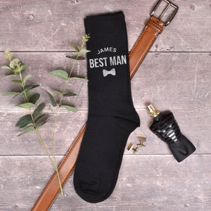 Personalised Groom Socks, Groomsman Socks, Best Man Socks, Men's Wedding Socks, Groom Gift, Groom Attire, Groomsman Underwear, Usher Socks, - Amy Lucy