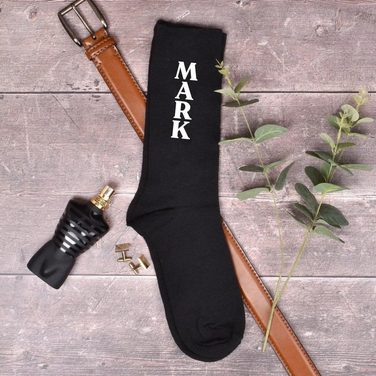 Personalised Groom Socks, Groomsman Socks, Men's Wedding Socks, Groom Gift, Groom Attire, Groomsman Underwear, Usher Socks, Best Man Socks, - Amy Lucy