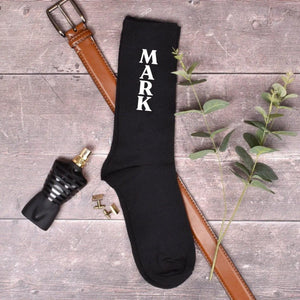 Personalised Groom Socks, Groomsman Socks, Men's Wedding Socks, Groom Gift, Groom Attire, Groomsman Underwear, Usher Socks, Best Man Socks, - Amy Lucy