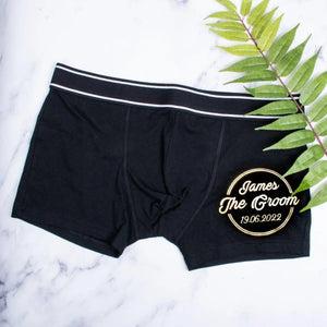 Personalised Groomsman Boxer Shorts, Groom Boxer Shorts, Groom Pants, Groom Boxers, Groom Attire, Groom Underwear, Groomsman Gift, Briefs - Amy Lucy
