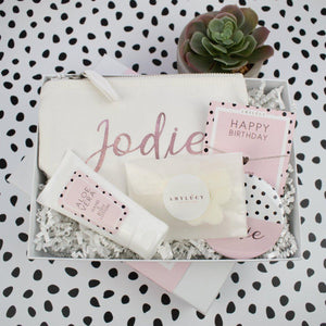 Personalised Happy Birthday Gift Box Filled, Best Friend Gift Box, Beauty Filled Gift Boxes, Spa Kits Box, Happy Birthday Gift, Boxed Gifts, - Amy Lucy