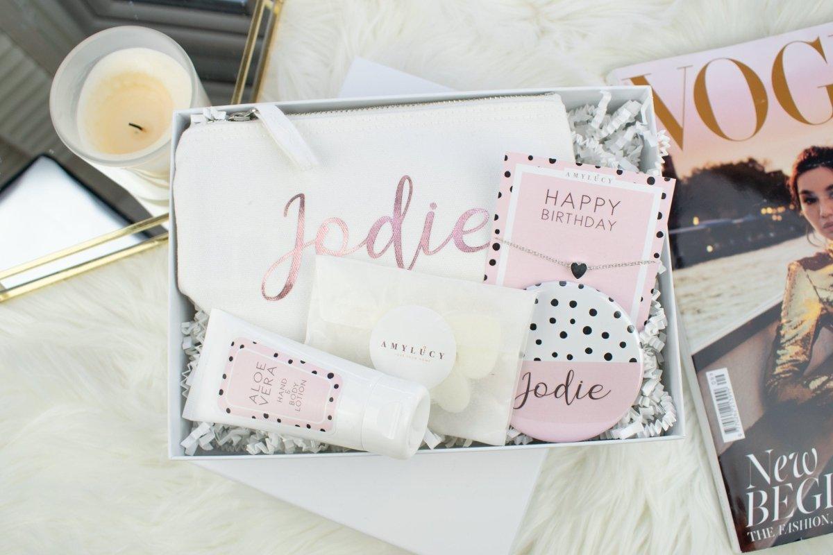 Personalised Happy Birthday Gift Box Filled, Best Friend Gift Box, Beauty Filled Gift Boxes, Spa Kits Box, Happy Birthday Gift, Boxed Gifts, - Amy Lucy