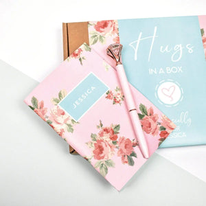 Personalised Hug In A Box Letter Box Gift, Personalised Cheer Up Gift Box, Personalised Thinking of You Gift Box, Box of Cheer, Hug Gifts, - Amy Lucy