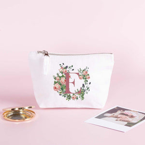 Personalised Initial Makeup Bag, Girl Gift Makeup Bag, Cosmetic Bags, Makeup Gift, Teen Gift, Stocking Filler, Period Bag, Initial Gift, - Amy Lucy