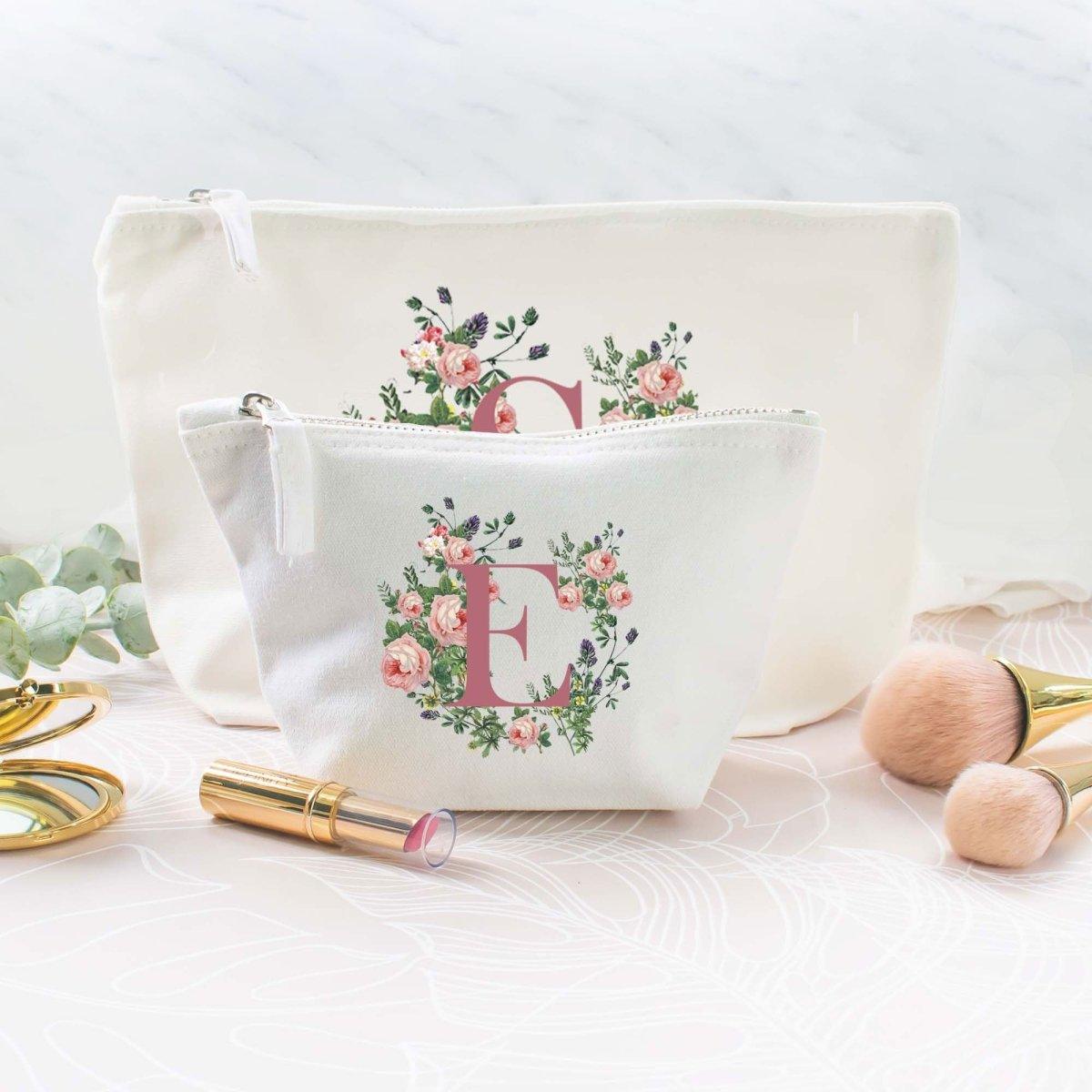 Personalised Initial Makeup Bag, Girl Gift Makeup Bag, Cosmetic Bags, Makeup Gift, Teen Gift, Stocking Filler, Period Bag, Initial Gift, - Amy Lucy