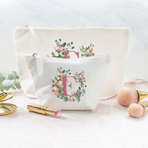 Personalised Initial Makeup Bag, Girl Gift Makeup Bag, Cosmetic Bags, Makeup Gift, Teen Gift, Stocking Filler, Period Bag, Initial Gift, - Amy Lucy