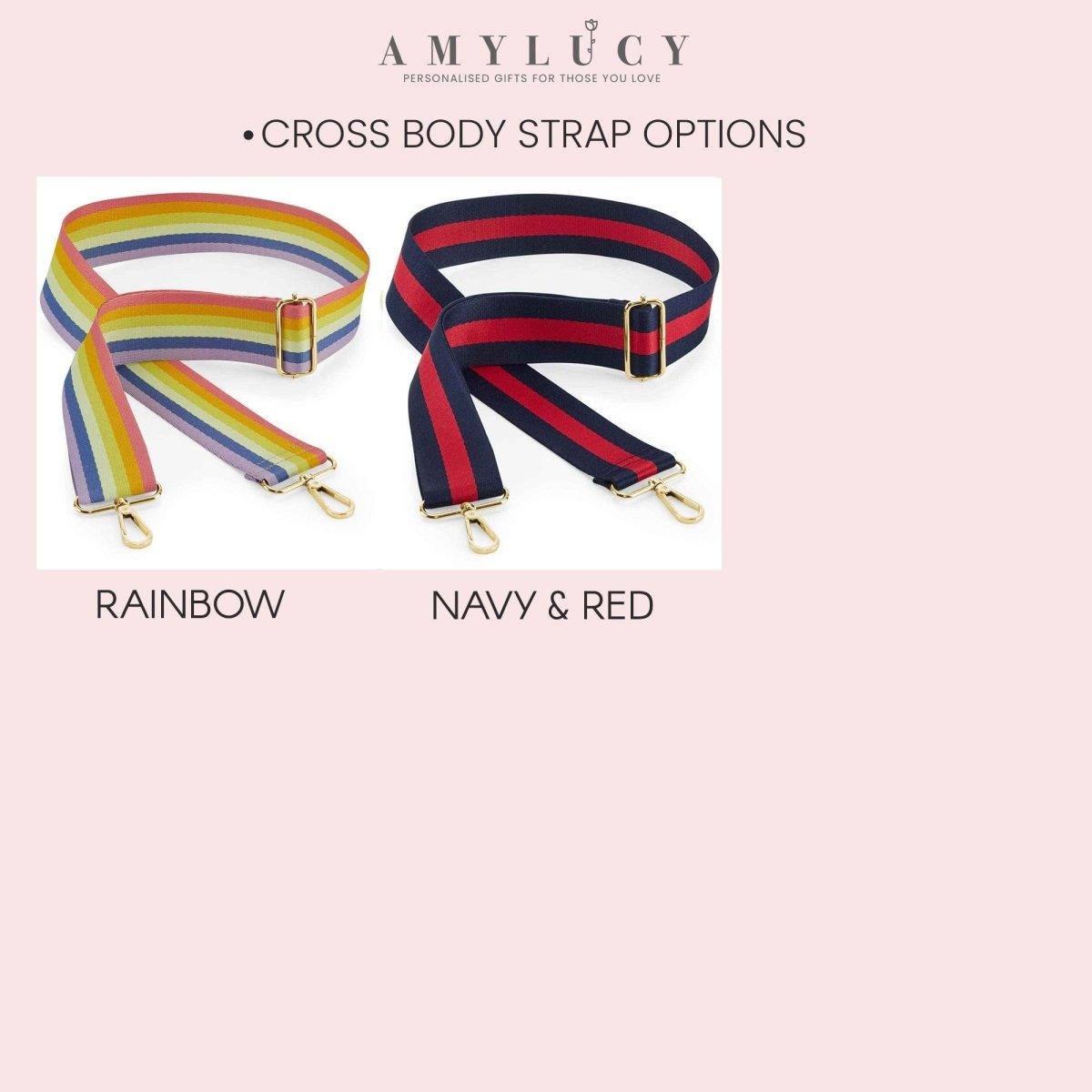 Personalised Initials Monogram Weekend Holdall Bag With Strap, Large Travel Bag, Initials Luggage Bag, Embroidered Bag, - Amy Lucy