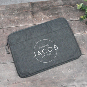 Personalised Laptop Bag 13" or 15", Uni Bag, Custom Laptop Case, Name Tablet Bag, Name Laptop Case, Personalised Document Bag, Laptop Case - Amy Lucy