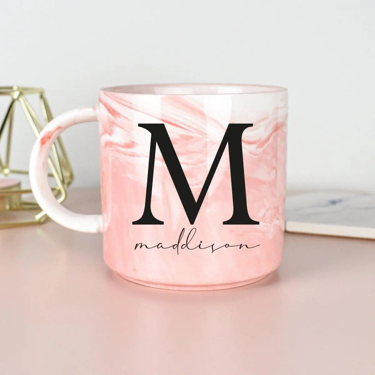 Personalised Marble Mug, Bridesmaid Mug, Custom Initial Mug, Personalised Office Mug, Name Mug, Coffee Mug, Gift for Her, Marble Homeware - Amy Lucy