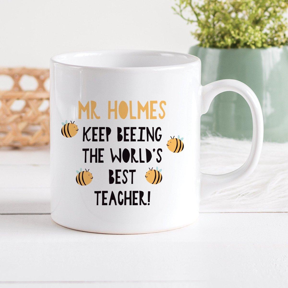 Personalised Men's Teacher Mug, Male Teacher Gifts, Best Teacher Gifts, Mug Personalised, Teaching Assistant Gift, School Teacher Gift, Mug - Amy Lucy