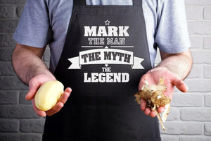Personalised Mens Apron, Dad Apron, Father Apron, Daddy Gifts, Legend Christmas Dad Gift, Father's Day Gift, Cooking Gift, Meaningful Gifts, - Amy Lucy