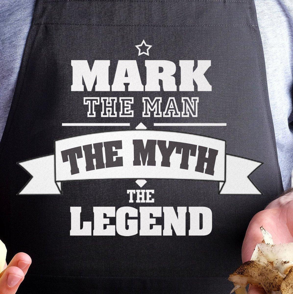 Personalised Mens Apron, Dad Apron, Father Apron, Daddy Gifts, Legend Christmas Dad Gift, Father's Day Gift, Cooking Gift, Meaningful Gifts, - Amy Lucy