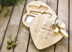 Personalised Mother's Day Cheese Board, Engraved Mum Gift, Mother's Day Gift Wooden Cheese Board, Mothers Day Cookware, Kitchen - Amy Lucy