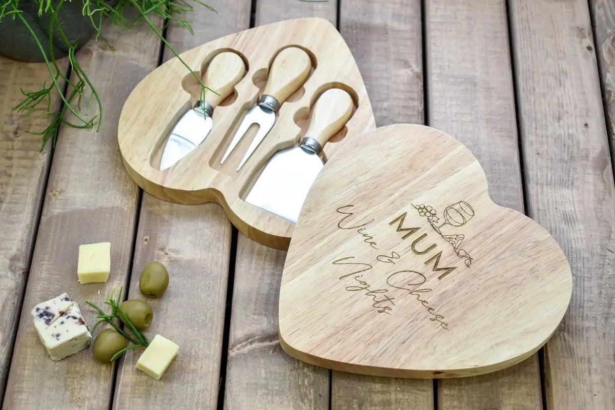 Personalised Mother's Day Cheese Board, Engraved Mum Gift, Mother's Day Gift Wooden Cheese Board, Mothers Day Cookware, Kitchen - Amy Lucy