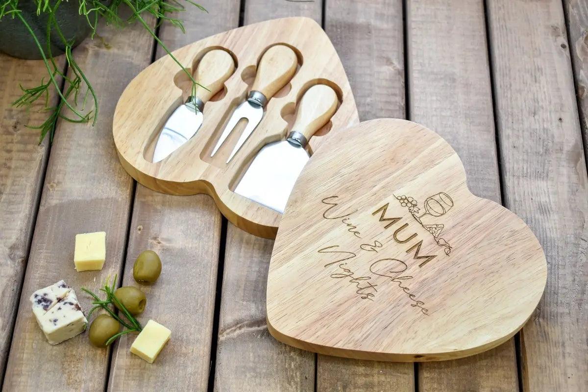 Personalised Mother's Day Cheese Board, Engraved Mum Gift, Mother's Day Gift Wooden Cheese Board, Mothers Day Cookware, Kitchen - Amy Lucy