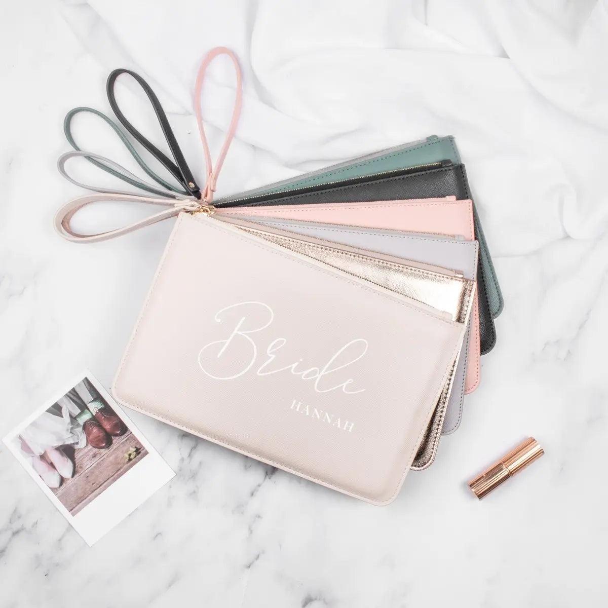Personalised Mrs Gift, New Wife Gift, Bride Bridal Pouch, New Wifey Gift Pouch, Bride To Be Gift, Bride Gift, Wedding, Honeymoon Gift, - Amy Lucy