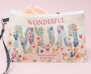 Personalised Mum Makeup Bag, Mother's Day Pouch, Personalised Gift for Mum, Mummy Gift, Mothers Day Gifts, Mom Gift, Mum, Pencil Case, Mum - Amy Lucy