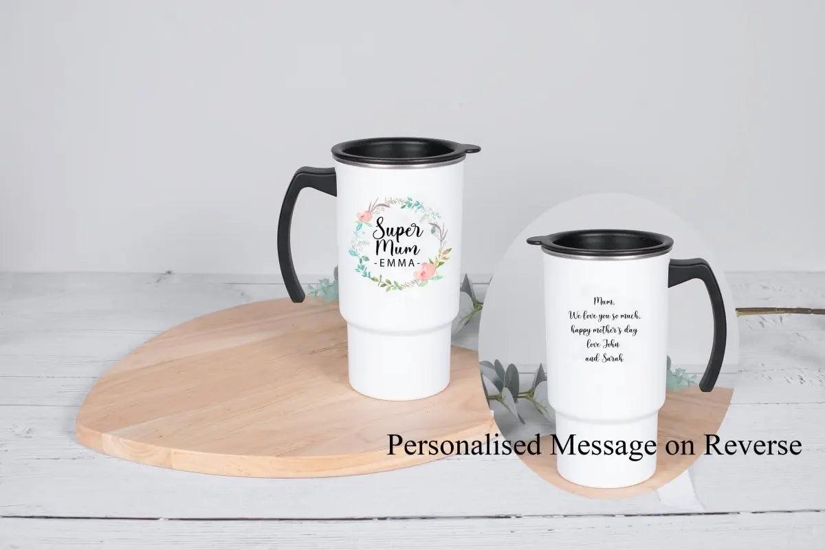 Personalised Mum Travel Cup, Mother's Day Gift, Personalised Mum Travel Cup, Mum Drinks Cup, Mother's Day Hot Cup Cold Cup, Drinks Bottle - Amy Lucy