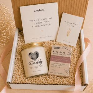 Personalised Photo Candle Gift for Dad styled as a thoughtful gift