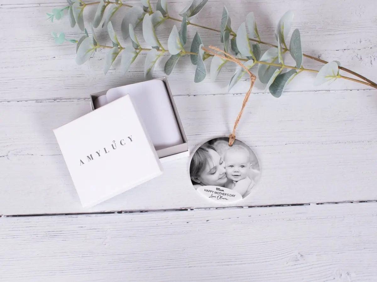 Personalised Photo Mum Ornament, Mother's Day Photo Gift, Garden Mum Gift, Mum Appreciation Gift, Mother's Day Gift, Mother's Day Message - Amy Lucy
