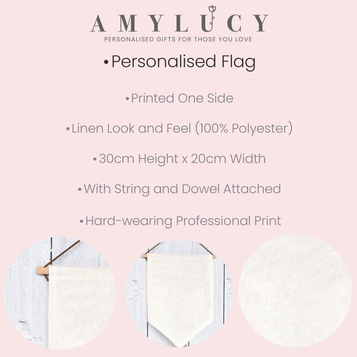 Personalised Pumpkin Spice Sign, Pumpkin Sign, Fall Home Decor, Fall Home Sign, Fall Decoration, Pumpkin Spice Flag, Thanksgiving Flag - Amy Lucy