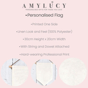 Personalised Pumpkin Spice Sign, Pumpkin Sign, Fall Home Decor, Fall Home Sign, Fall Decoration, Pumpkin Spice Flag, Thanksgiving Flag - Amy Lucy