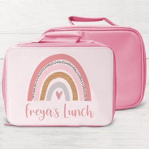 Personalised Rainbow Lunch Bag, Rainbow School Lunch Bag, Rainbow Cooler Bag, Girls School Lunch Bag Children Student, Lunch Bag School - Amy Lucy