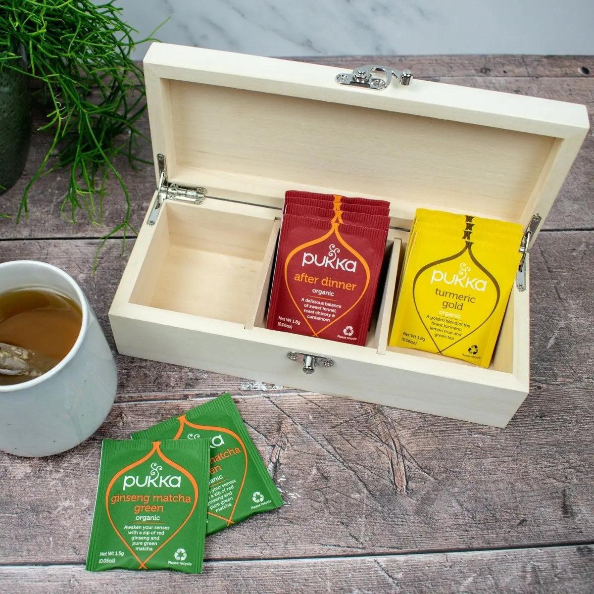 Personalised Tea Box, Engraved Wooden Tea Box, Personalised Mothers Day Gift, Mothers Day Box, Nanny Tea Box, Mum Tea Box, Personalised Tea - Amy Lucy