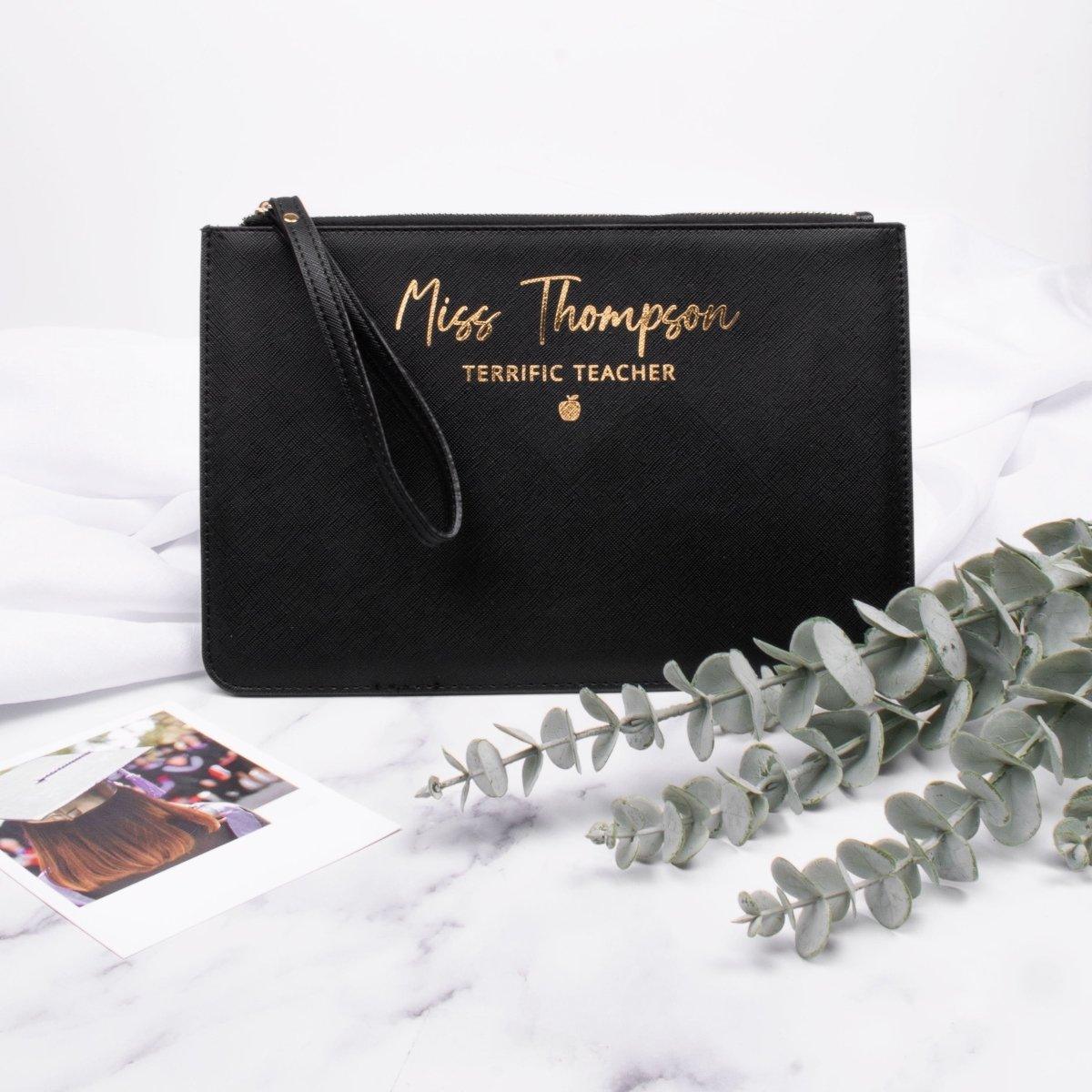 Personalised Teacher Gift, Deluxe Teacher Bag, Deluxe Teacher Gift, Nursery Teacher Gift, Teacher Appreciation, Teacher Assistant Pouch, - Amy Lucy