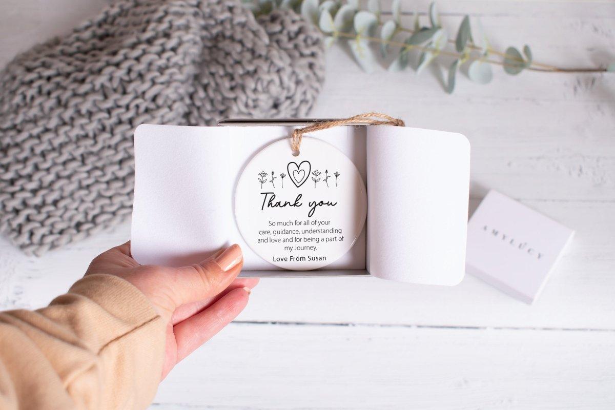 Personalised Thank You Gift, Thank You Ornament, Nurse Gift, Teacher Gift, Work Colleague Gift, Leaving Gift, Friend Gift, - Amy Lucy