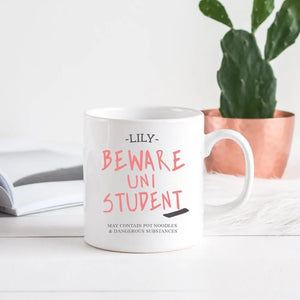 Personalised Uni Gift, Funny University Gift, University Mug, Girls Uni Gift, Graduation Gift, Student Gift, Funny Student Gifts, Leaving - Amy Lucy
