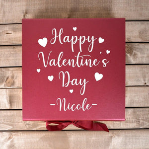 Personalised Valentine's Gift Box, Valentines Gift For Her, Valentine's Gift Box Ideas, Custom Gift Box, Gift for Girlfriend, Valentine Gift - Amy Lucy