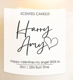 Personalised Valentines Candle, Girlfriend Candle, Affirmation Candle, Girlfriend Gift, Valentines Candles, Sweet Plum Scented Candle, Her - Amy Lucy