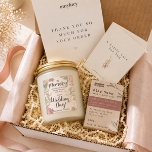 Personalised Wedding Memorial Candle styled as a thoughtful gift
