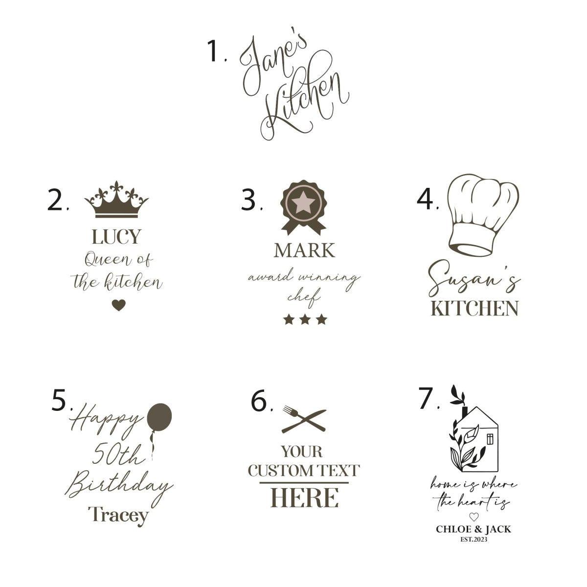 Personalised Your Text Chopping Board, Custom Text Chopping Board, Cooking Gift, Kitchen Gift, Chef Gift, Engraved Chopping Board, - Amy Lucy