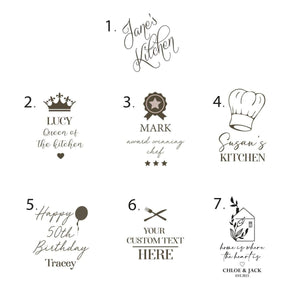 Personalised Your Text Chopping Board, Custom Text Chopping Board, Cooking Gift, Kitchen Gift, Chef Gift, Engraved Chopping Board, - Amy Lucy