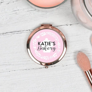Promotional Products Pocket Mirror, Business Promotional Products Custom Mirror, Your Words Mirror, Custom Mirror, Your Text Mirror, Any - Amy Lucy